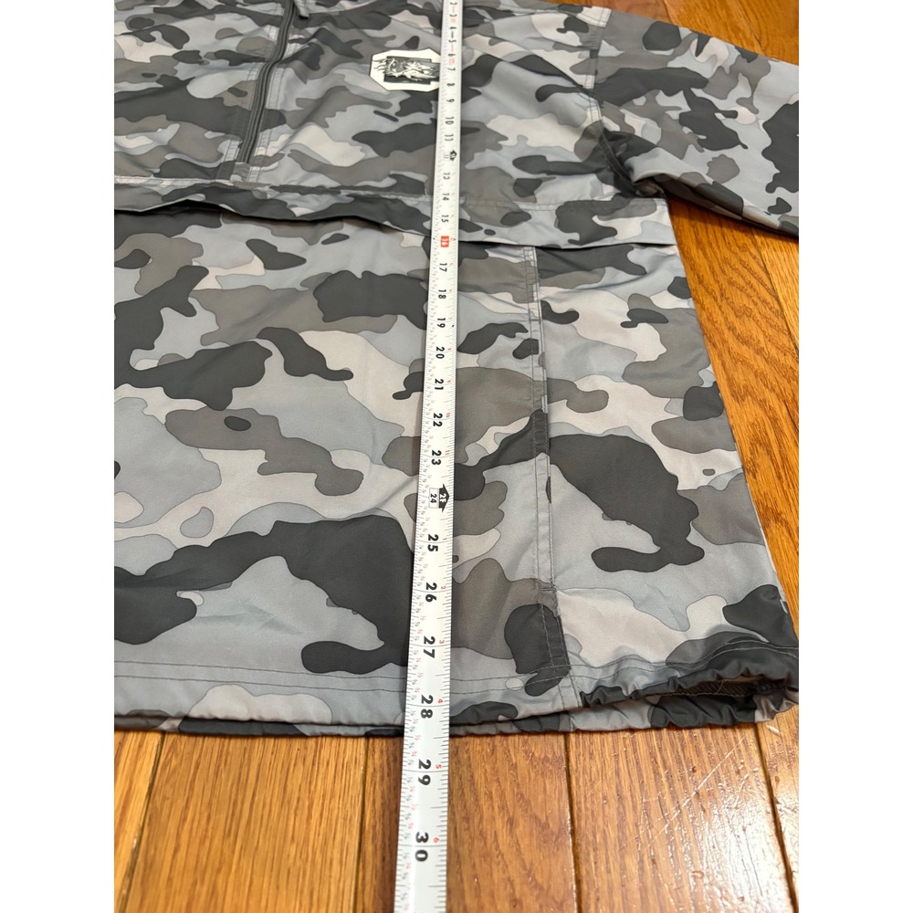 Champion South Carolina Gamecocks Mens Large Grey Camo Quarter Zip Anorak Jacket - Picture 4 of 7